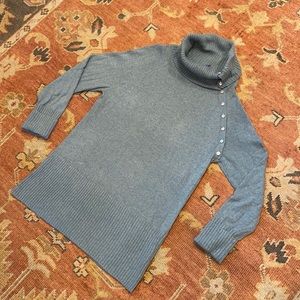 SERAPHINE SEA MIST ROLL NECK CASHMERE BLEND